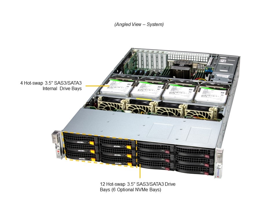 Supermicro SSG-621E-ACR16L — angle view