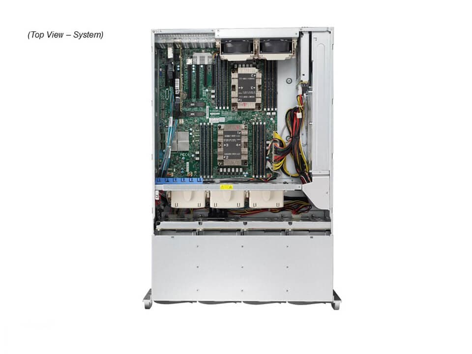 Supermicro SSG-640P-E1CR24L — top view