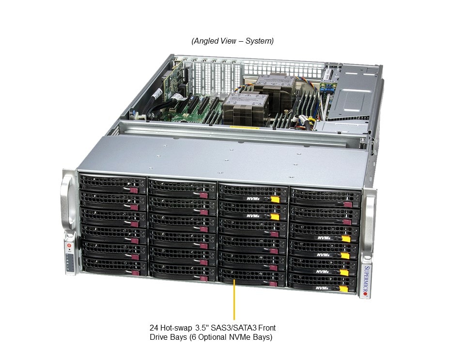 Supermicro SSG-641E-E1CR36L — angle view