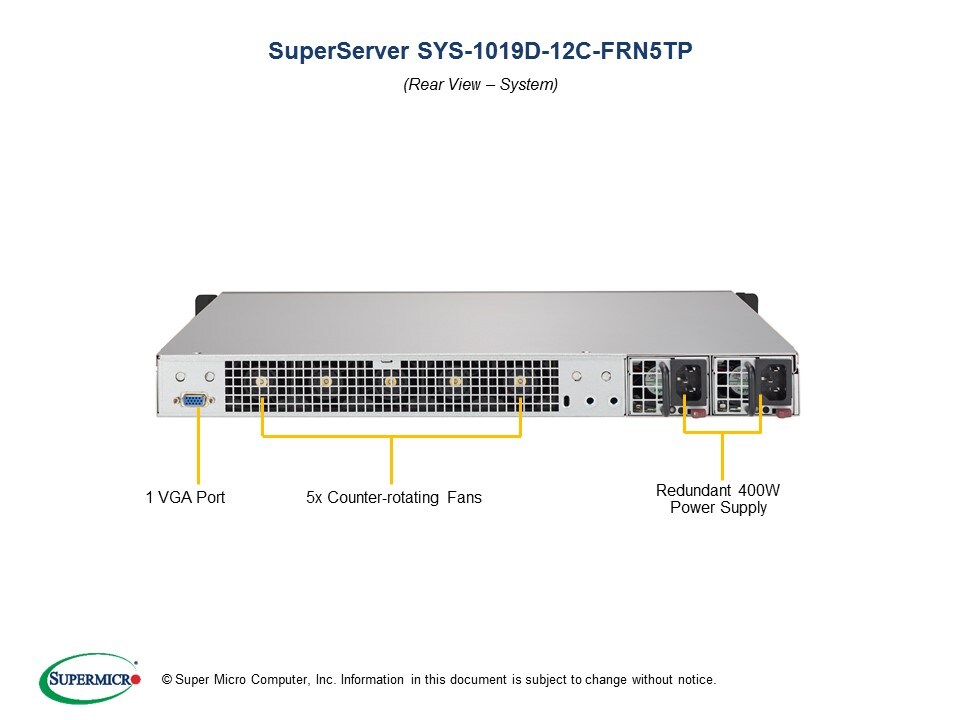 Supermicro SYS-1019D-12C-FRN5TP — front view