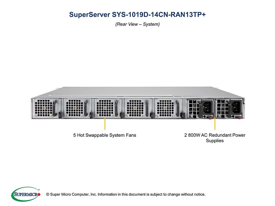 Supermicro SYS-1019D-14CN-RAN13TP — front view