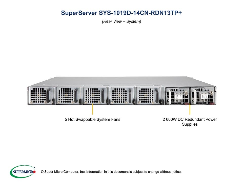 Supermicro SYS-1019D-14CN-RDN13TP — front view