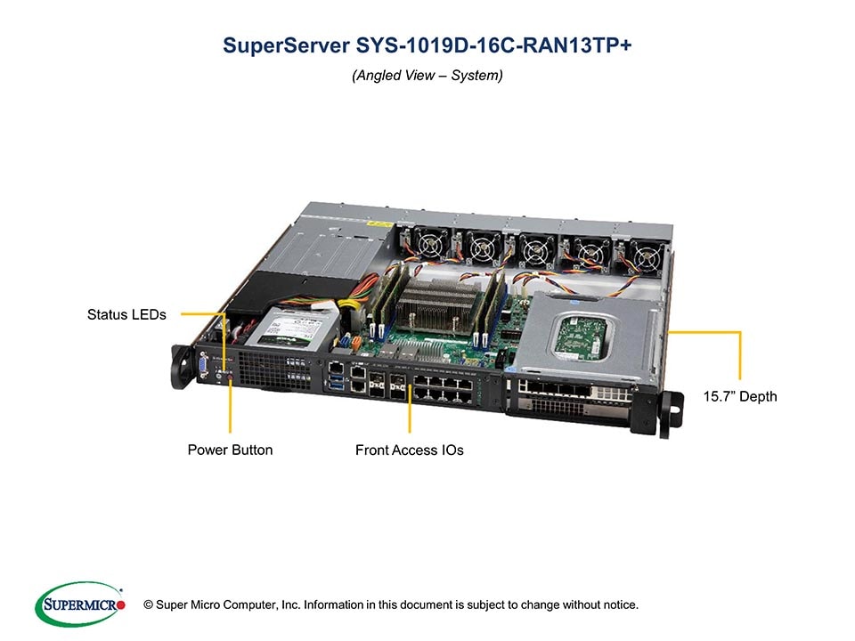 Supermicro Server SYS-1019D-16C-RAN13TP