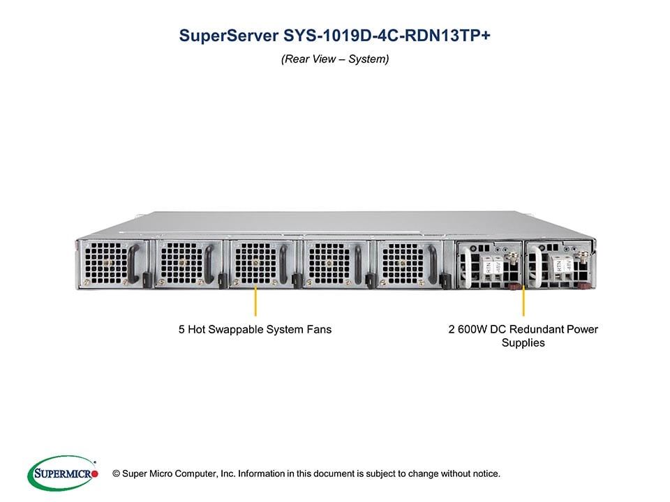 Supermicro SYS-1019D-4C-RDN13TP — front view
