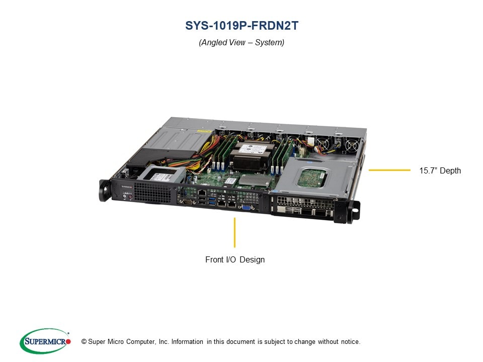 Supermicro Server SYS-1019P-FRDN2T