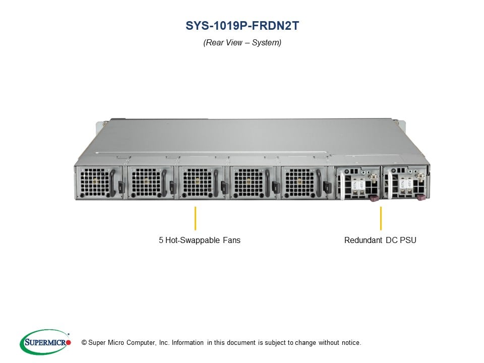 Supermicro SYS-1019P-FRDN2T — front view