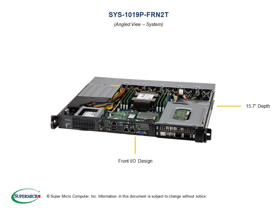 Supermicro Server SYS-1019P-FRN2T