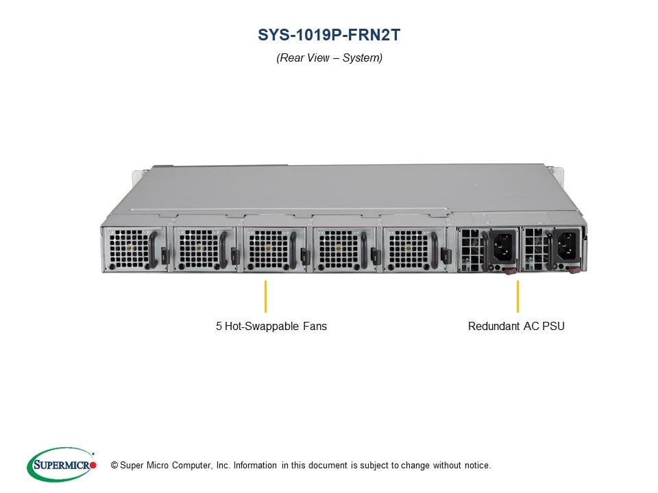 Supermicro SYS-1019P-FRN2T — front view
