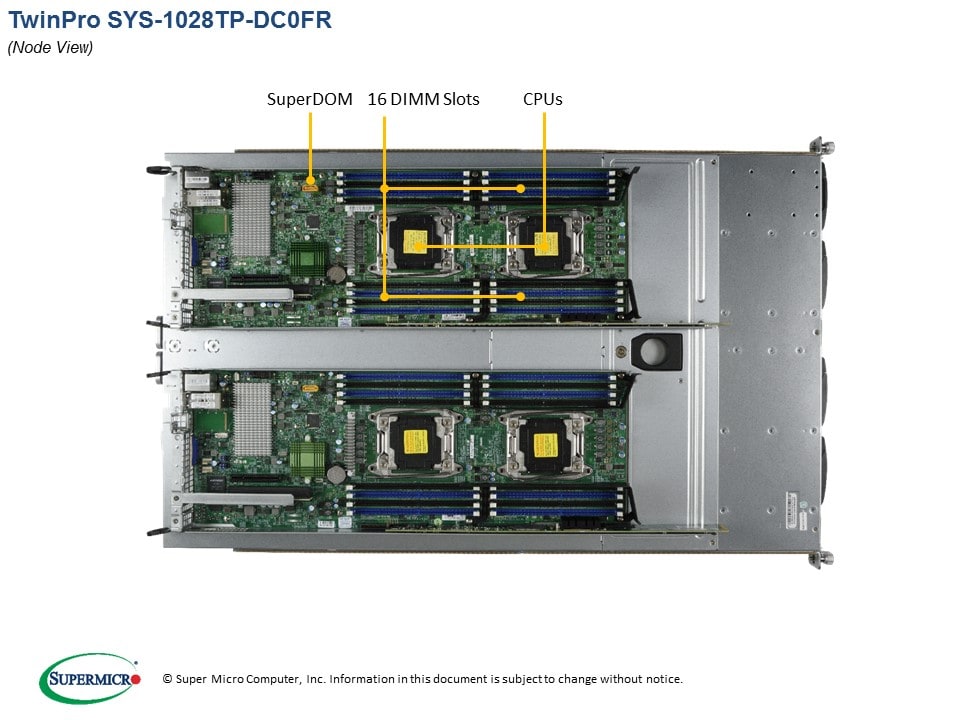 Supermicro SYS-1028TP-DC0FR — rear view