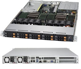Supermicro SYS-1028U-TN10RT — top view