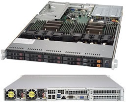 Supermicro SYS-1028U-TNRT — top view