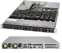 Supermicro SYS-1028U-TNRTP — top view