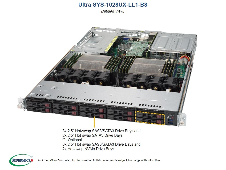 Supermicro Server SYS-1028UX-LL1-B8
