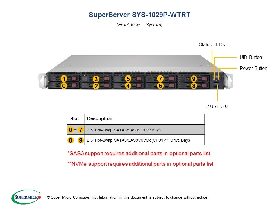 Supermicro SYS-1029P-WTRT — angle view