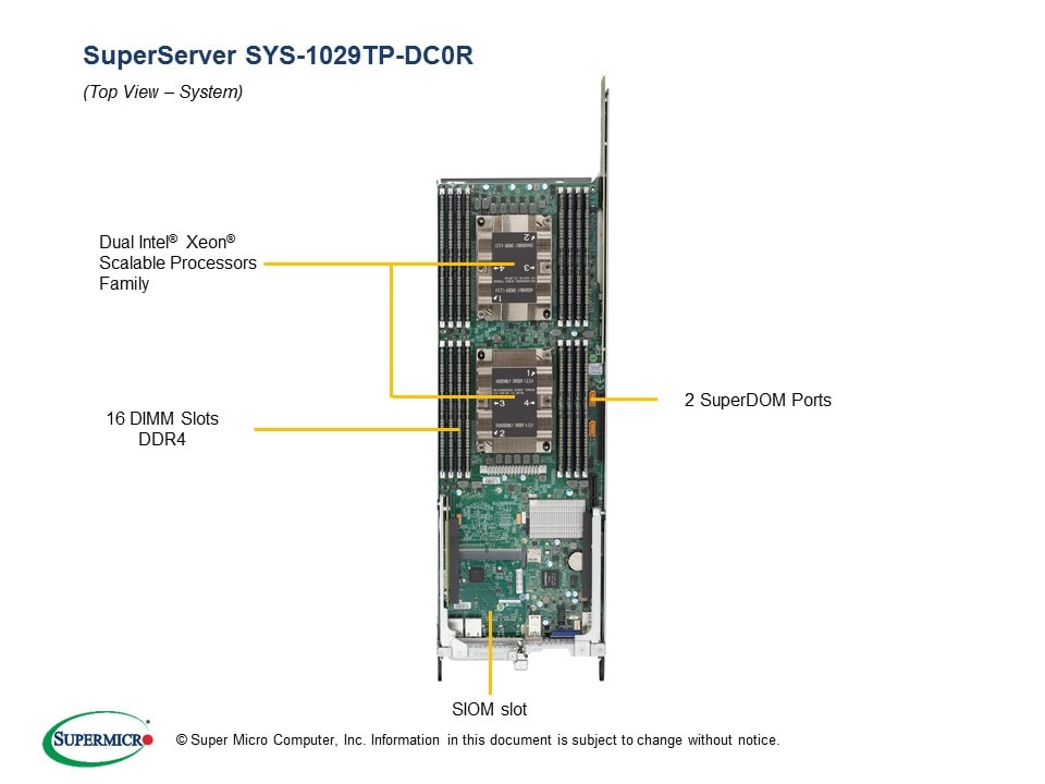 Supermicro SYS-1029TP-DC0R — rear view