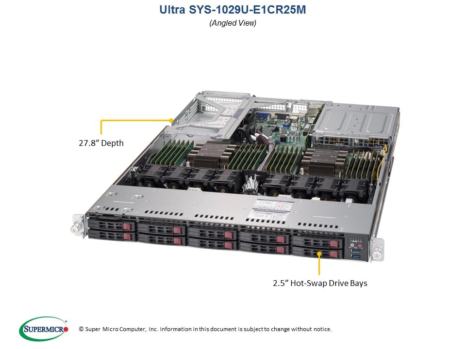 Supermicro Server SYS-1029U-E1CR25M