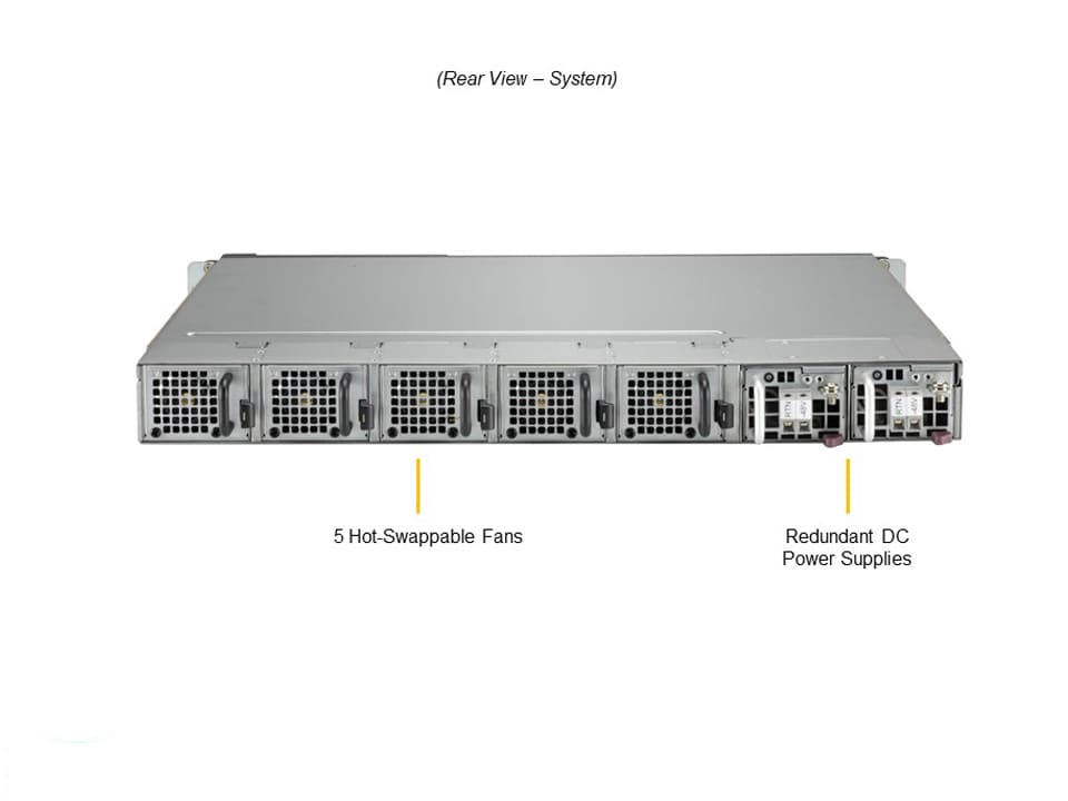 Supermicro SYS-110D-4C-FRDN8TP — rear view