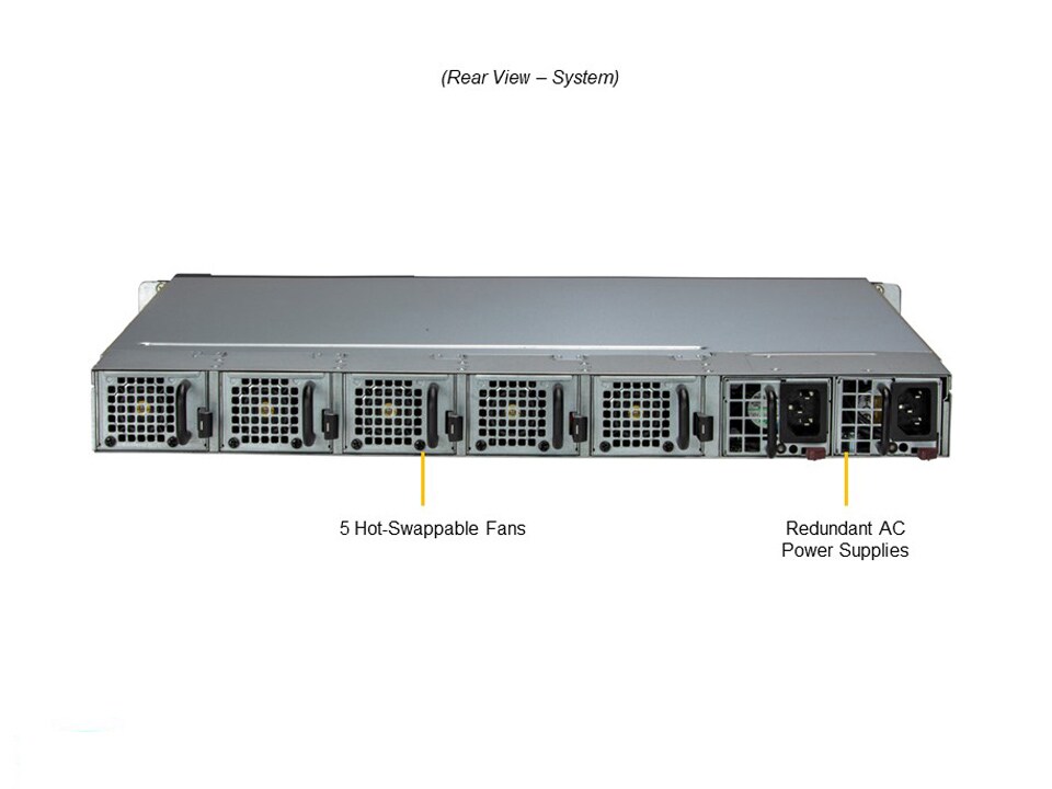 Supermicro SYS-110D-8C-FRAN8TP — rear view