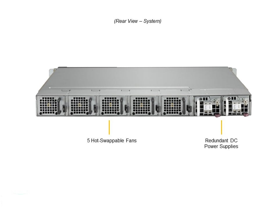 Supermicro SYS-110D-8C-FRDN8TP — rear view