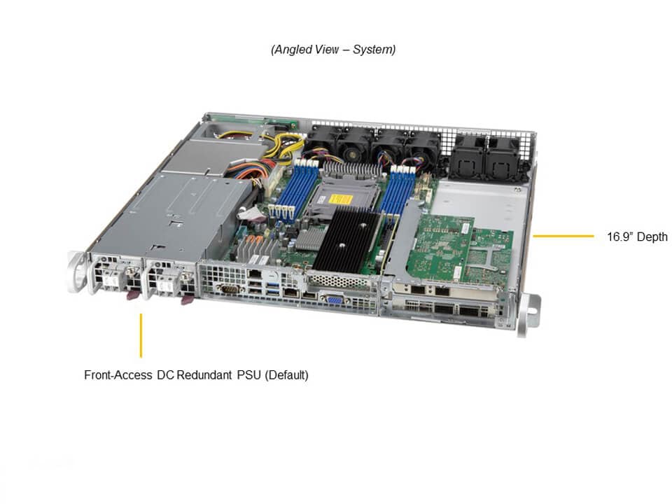 Supermicro SYS-110P-FDWTR — angle view
