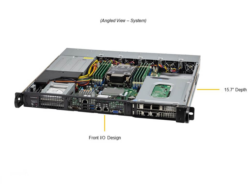Supermicro SYS-110P-FRDN2T — angle view