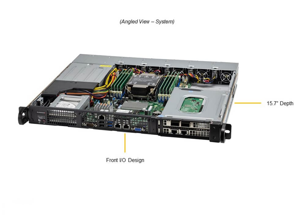 Supermicro SYS-110P-FRN2T — angle view