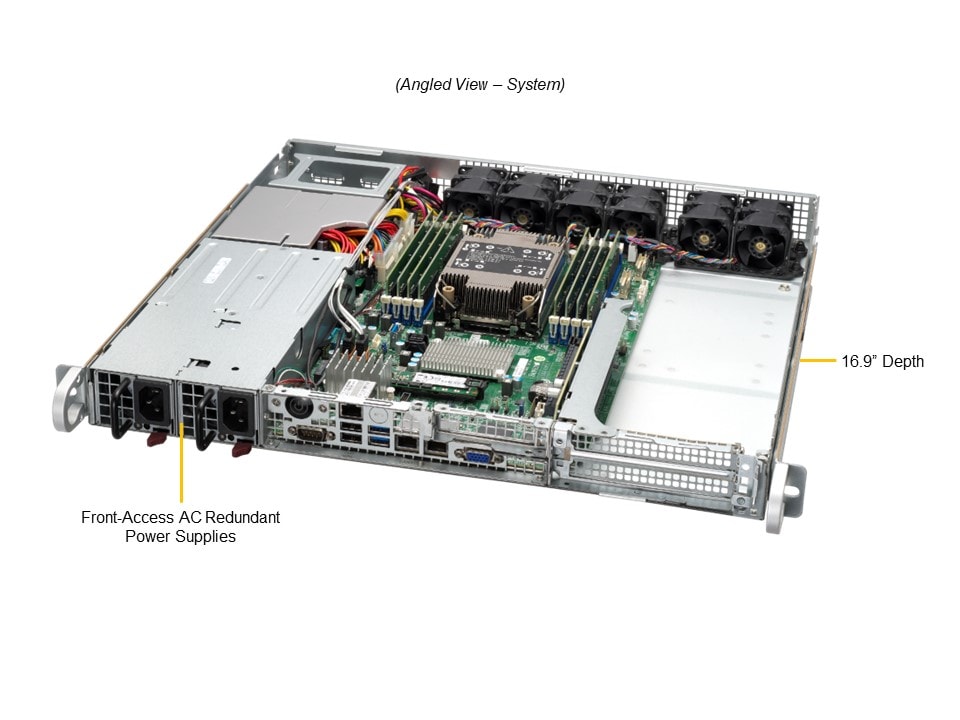 Supermicro SYS-110P-FWTR — angle view