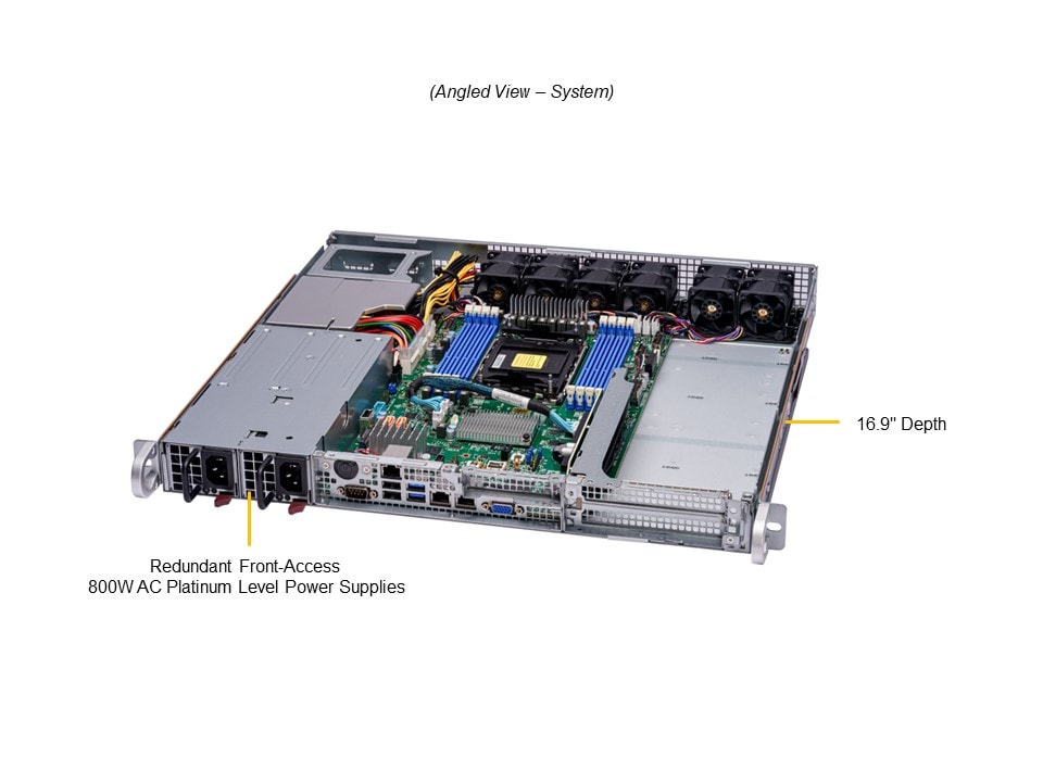 Supermicro SYS-111E-FWTR — angle view