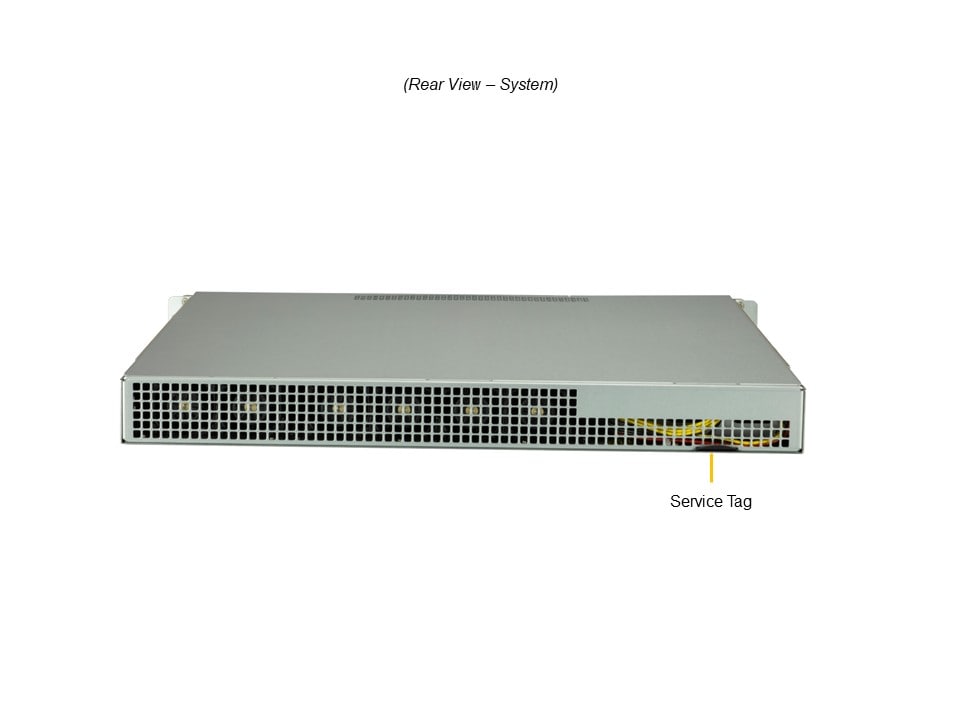 Supermicro SYS-111E-FWTR — rear view