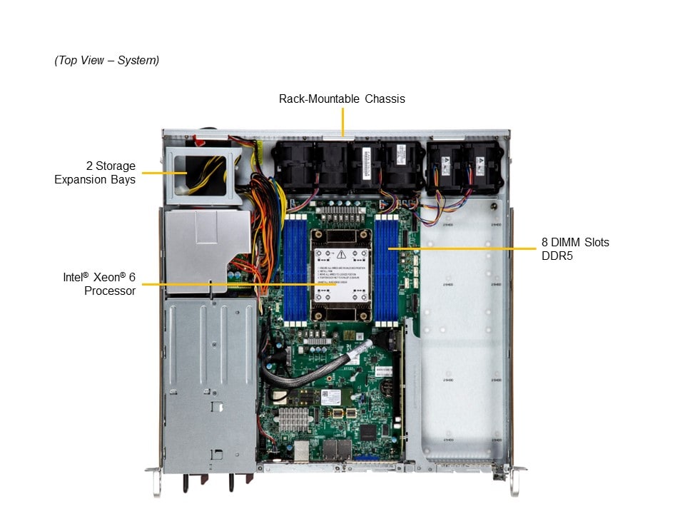 Supermicro SYS-112B-FWT — top view