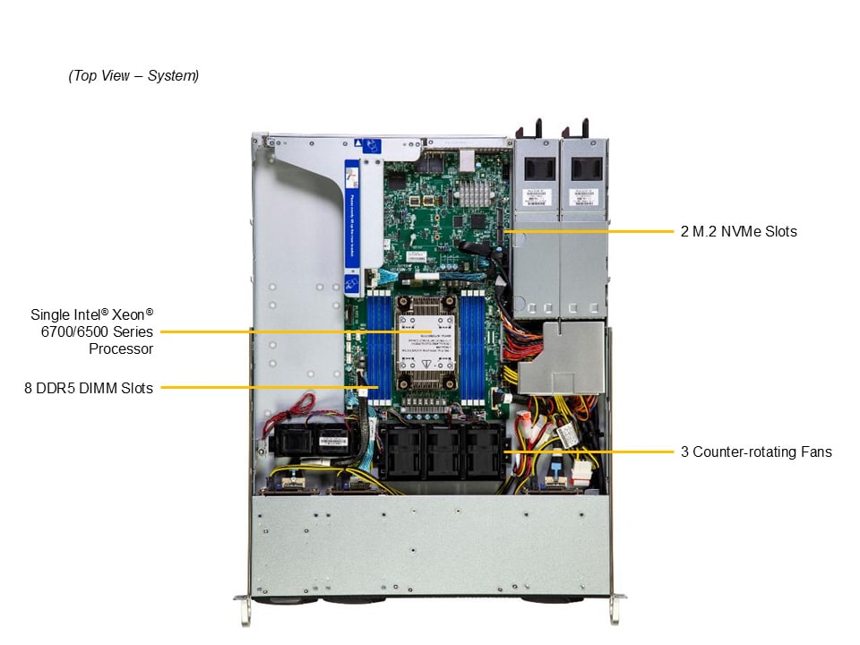 Supermicro SYS-112B-WN2T — top view
