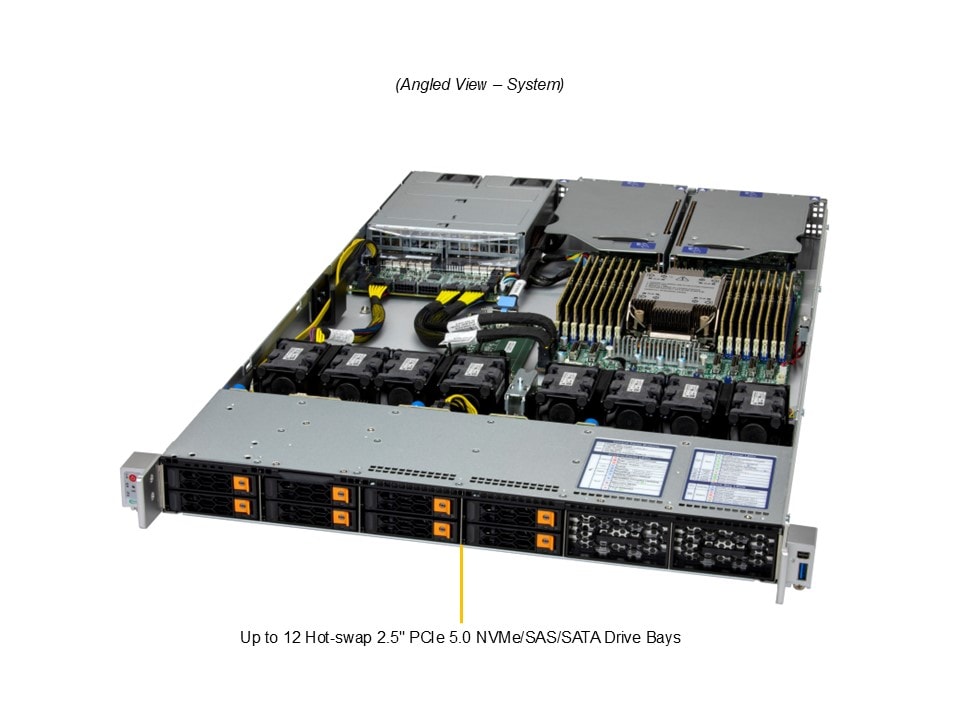 Supermicro SYS-112C-TN — angle view