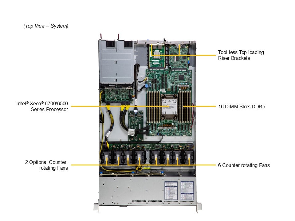 Supermicro SYS-112C-TN — top view