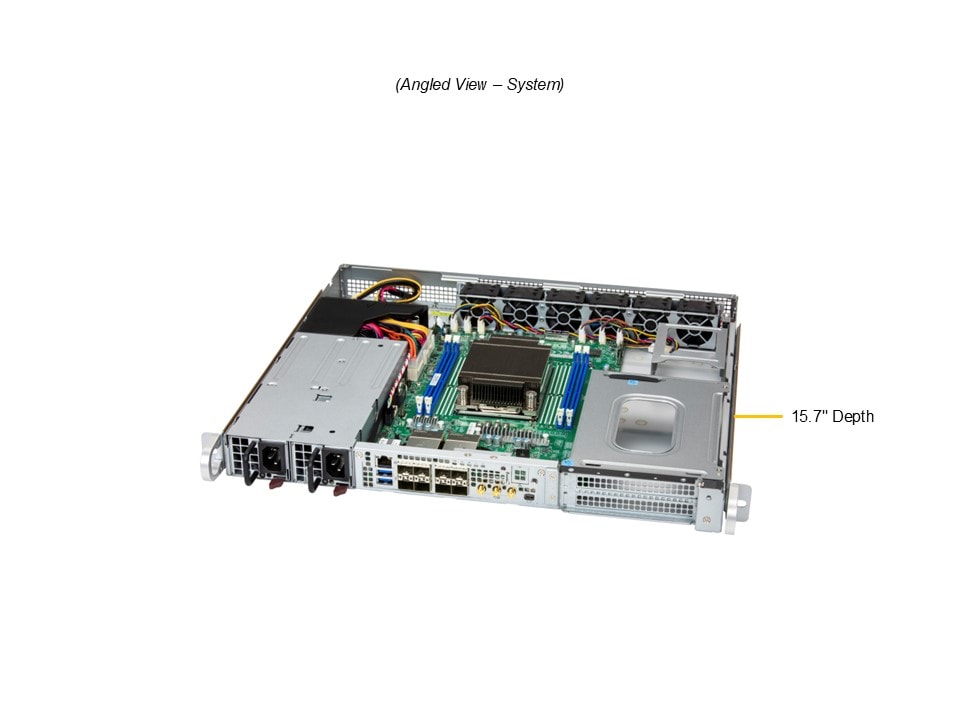 Supermicro SYS-112D-40C-FN8P — angle view