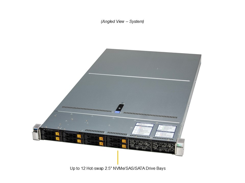 Supermicro SYS-112HA-TN — angle view