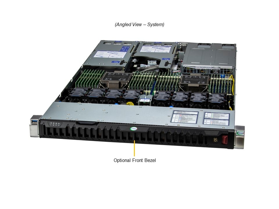 Supermicro SYS-121H-TNR — angle view