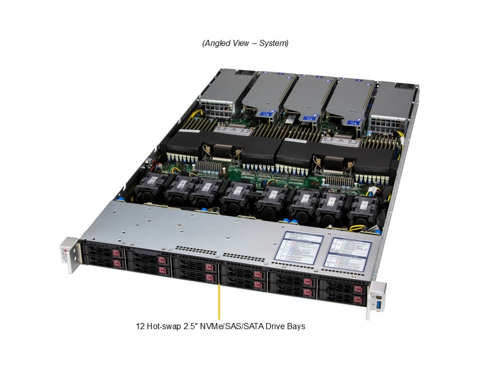 Supermicro SYS-122C-TN — angle view