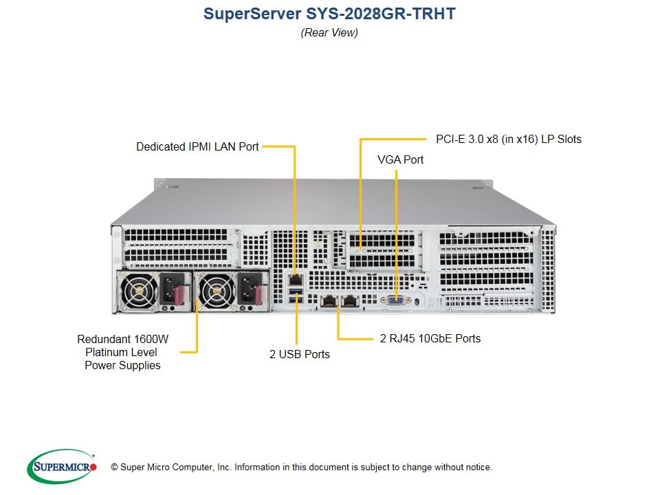 Supermicro SYS-2028GR-TRHT — front view
