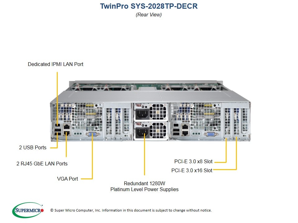 Supermicro SYS-2028TP-DECR — front view