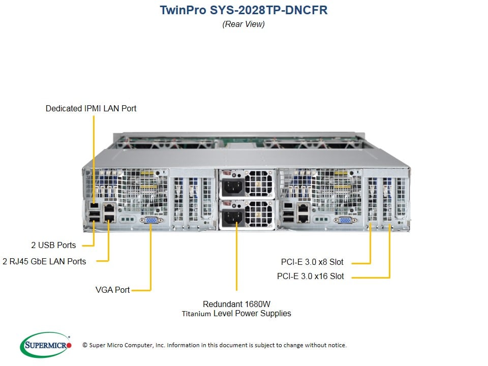 Supermicro SYS-2028TP-DNCFR — front view