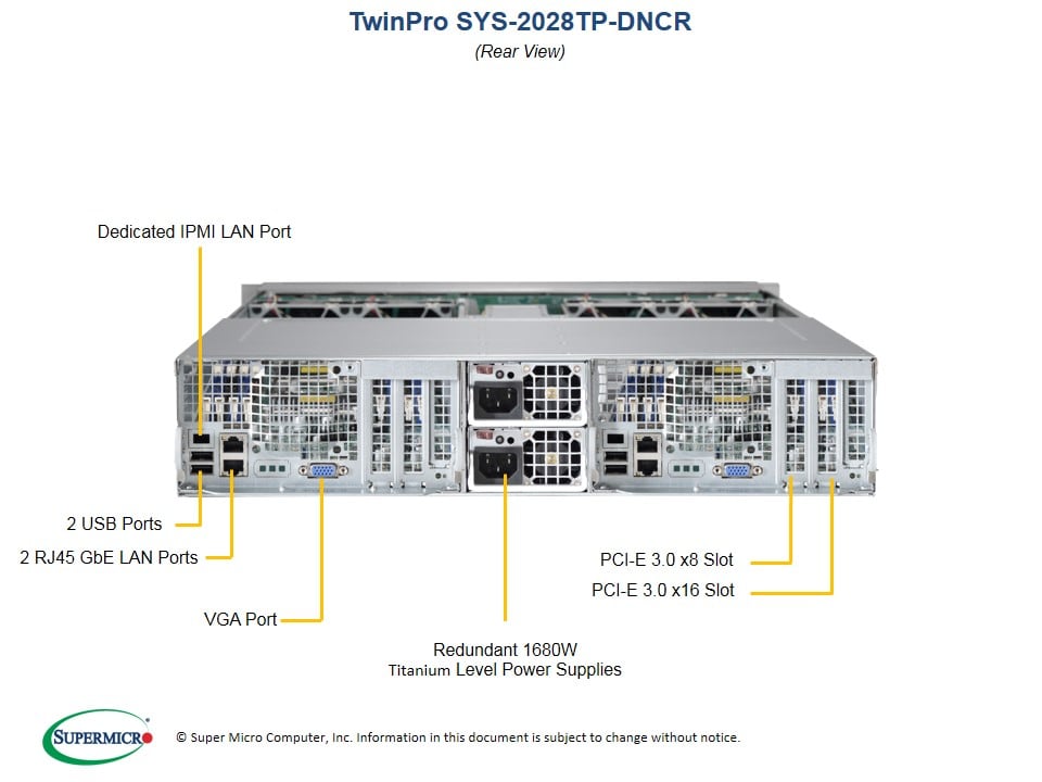 Supermicro SYS-2028TP-DNCR — front view