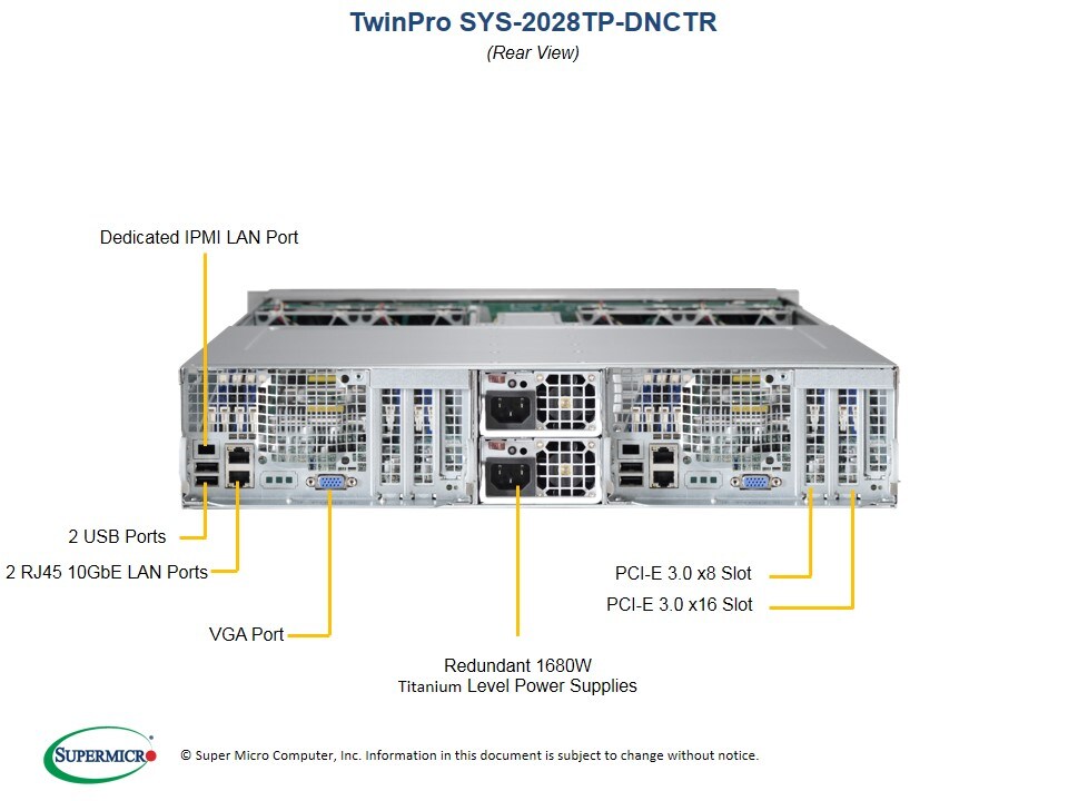 Supermicro SYS-2028TP-DNCTR — front view