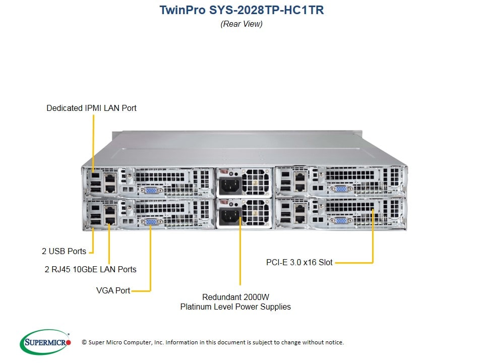 Supermicro SYS-2028TP-HC1TR — front view