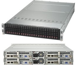 Supermicro SYS-2028TP-HTR-SIOM — rear view