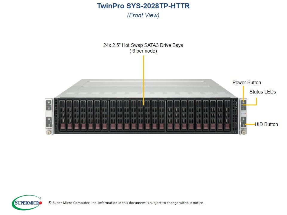 Supermicro SYS-2028TP-HTTR — angle view