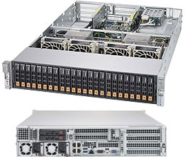 Supermicro SYS-2028U-TN24R4T — top view