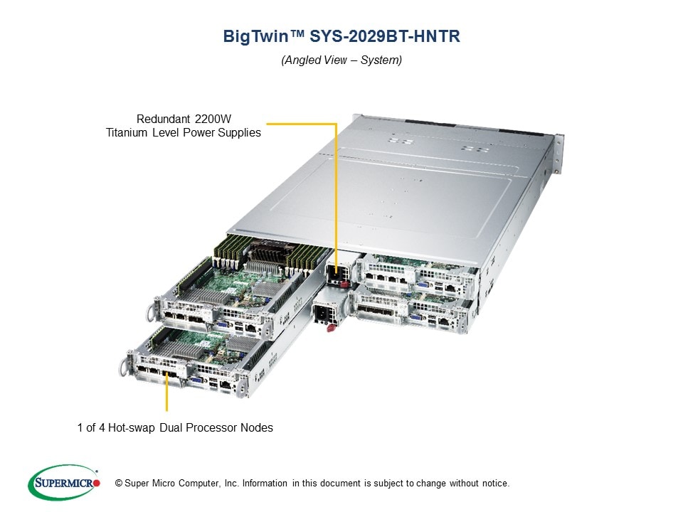 Supermicro Server SYS-2029BT-HNTR
