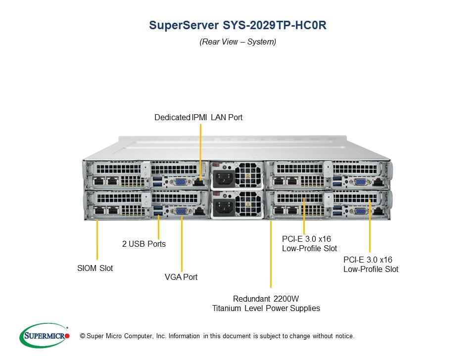 Supermicro SYS-2029TP-HC0R — front view