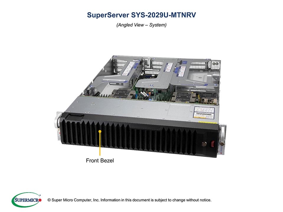Supermicro SYS-2029U-MTNRV — angle view