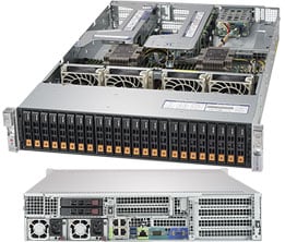 Supermicro SYS-2029U-TN24R4T — top view